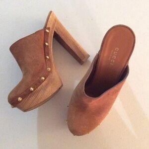 Gucci studded clogs